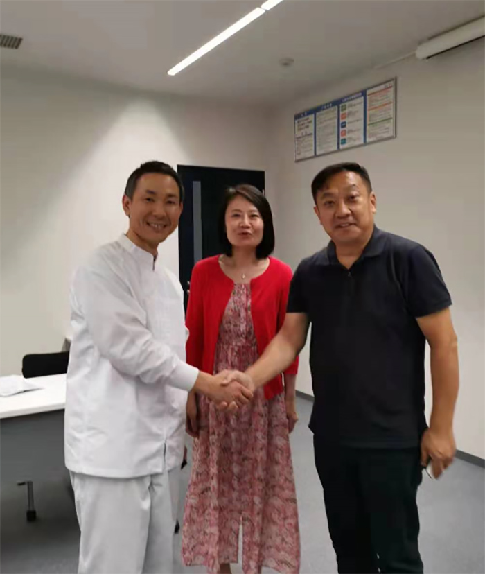 花帝董事長張福財與九州工場負責人進行深度溝通，雙方達成合作意向