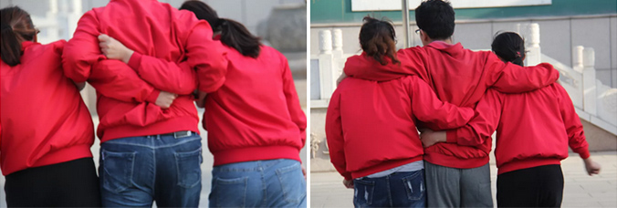 看似背后用手，實(shí)則用心在跑